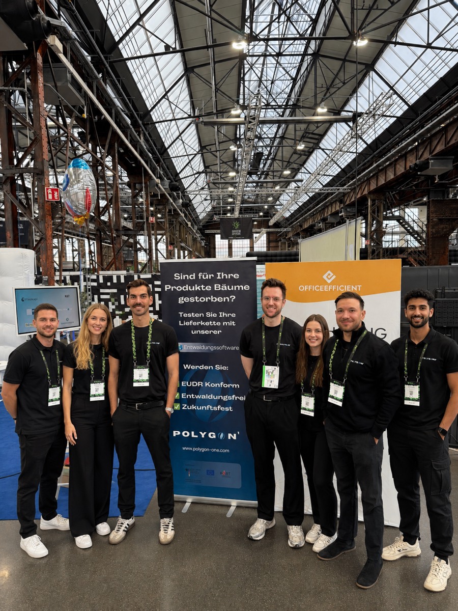Das Polygon-One-Team auf der Messe